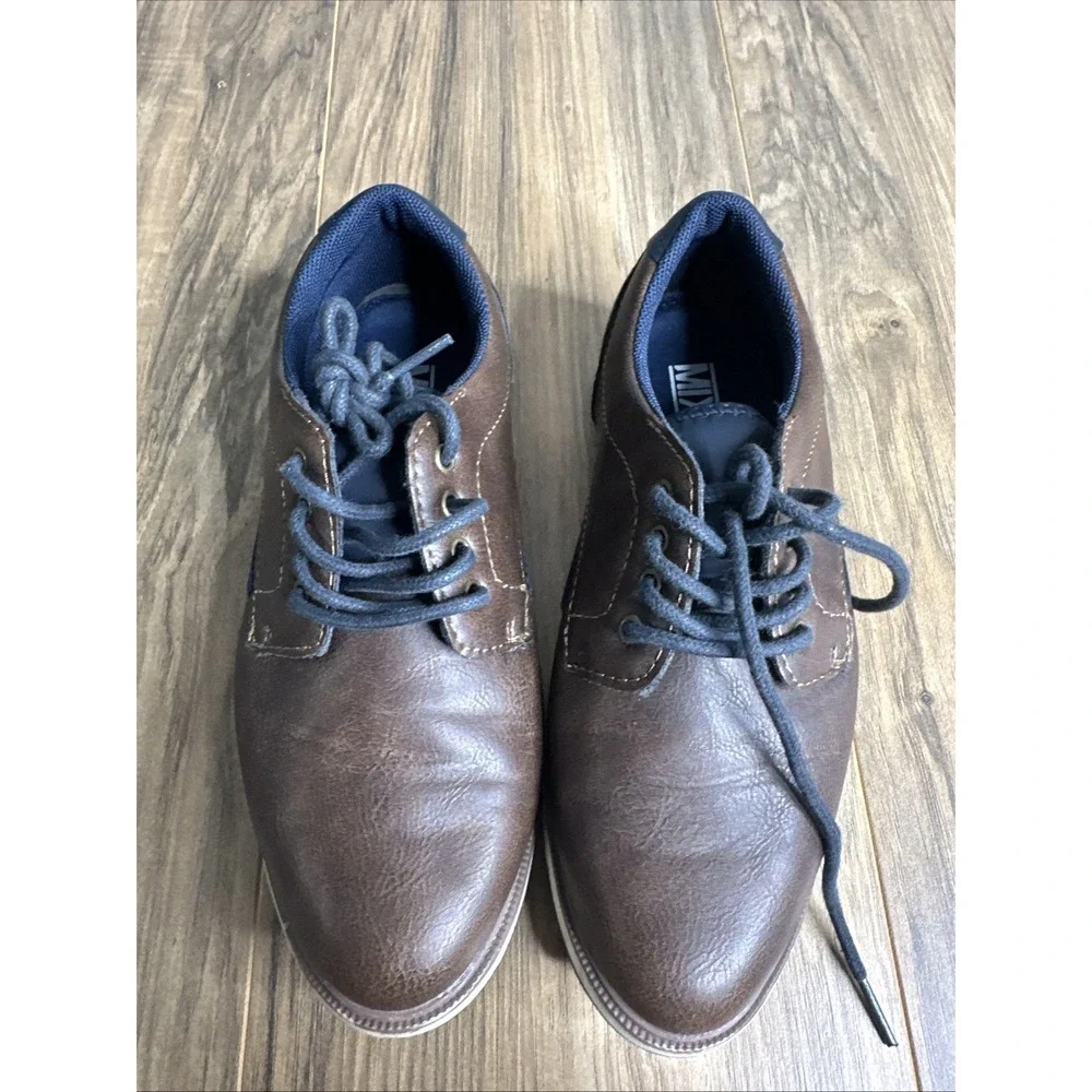 Mix No 6‎ Boys Size 3 Oxford Dress Shoes Brown
